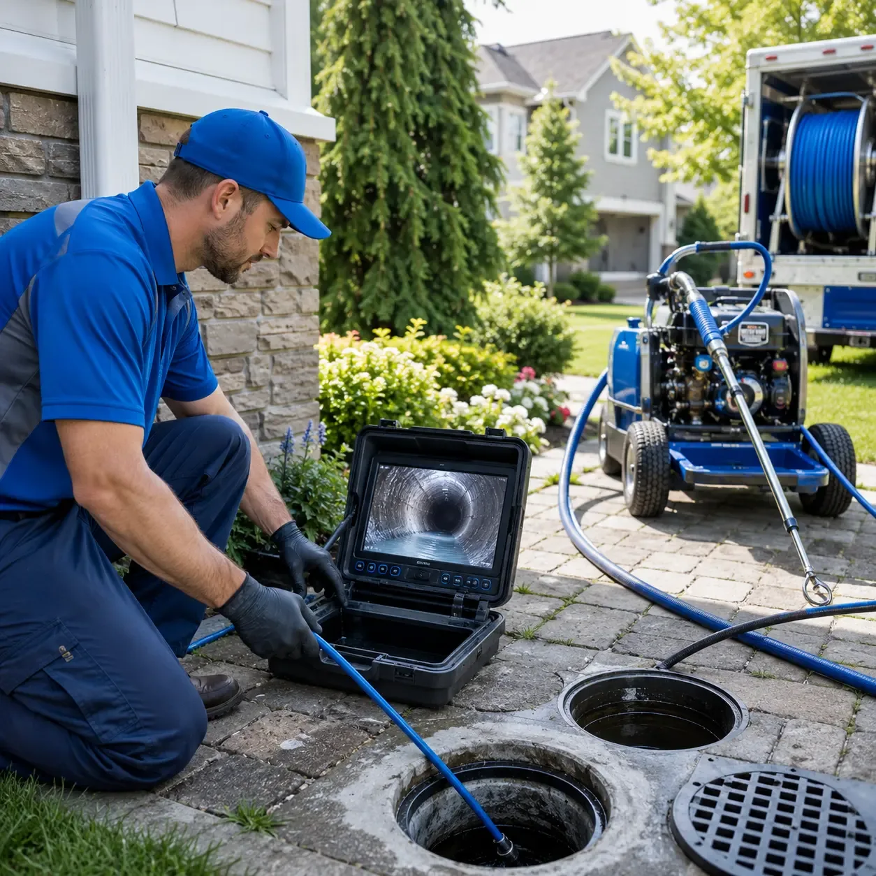 Outdoor drain cleaning professionals serving Ideal, GA