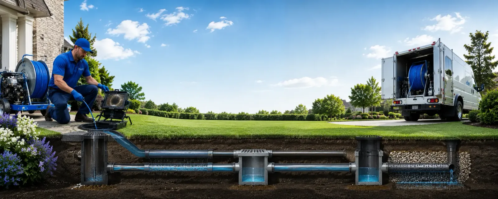 Outdoor drain cleaning information for Ideal, GA